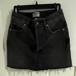 Agolde Charcoal Mini Skirt